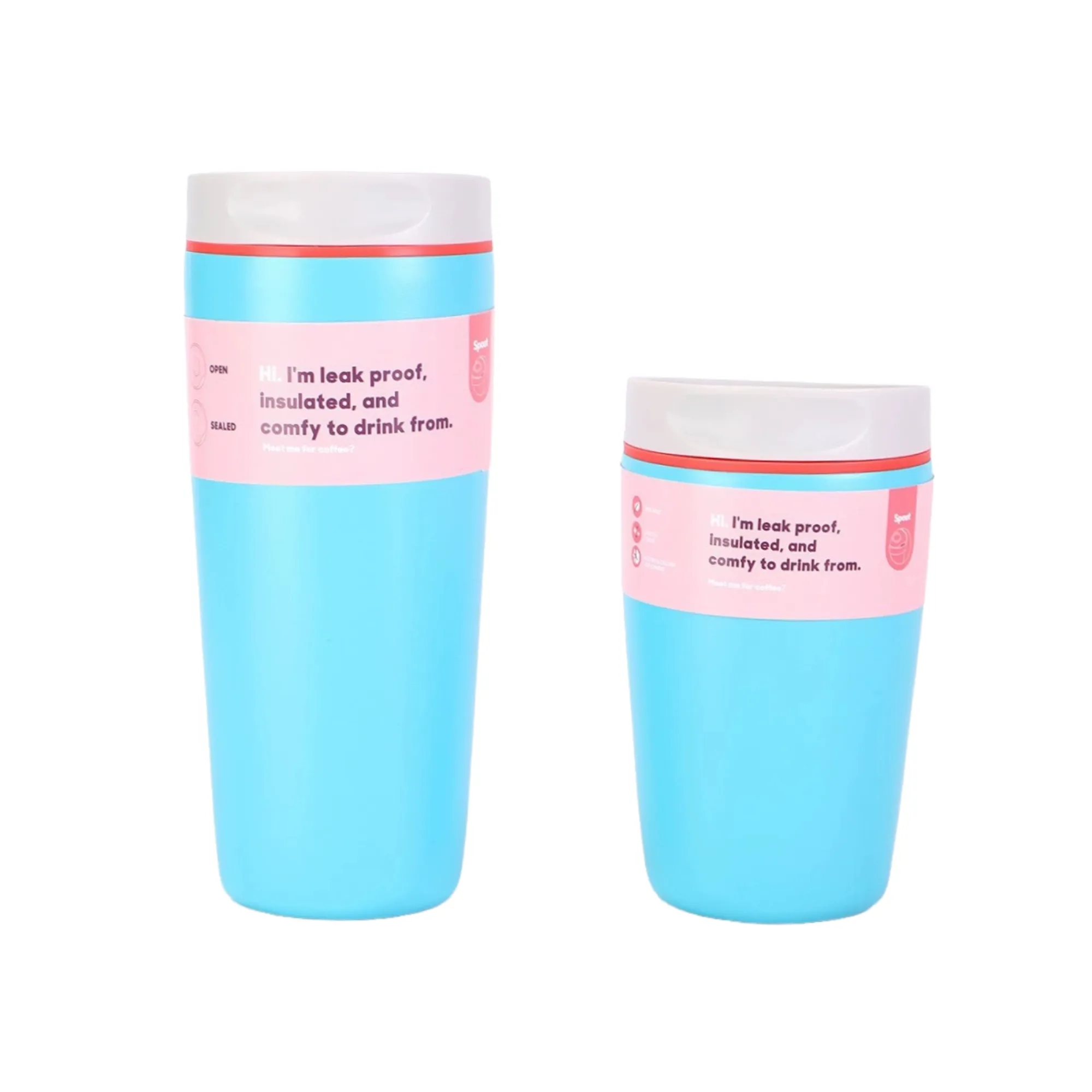 12OZ Portable Colorful Sliced Insulated Coffee Cup 6