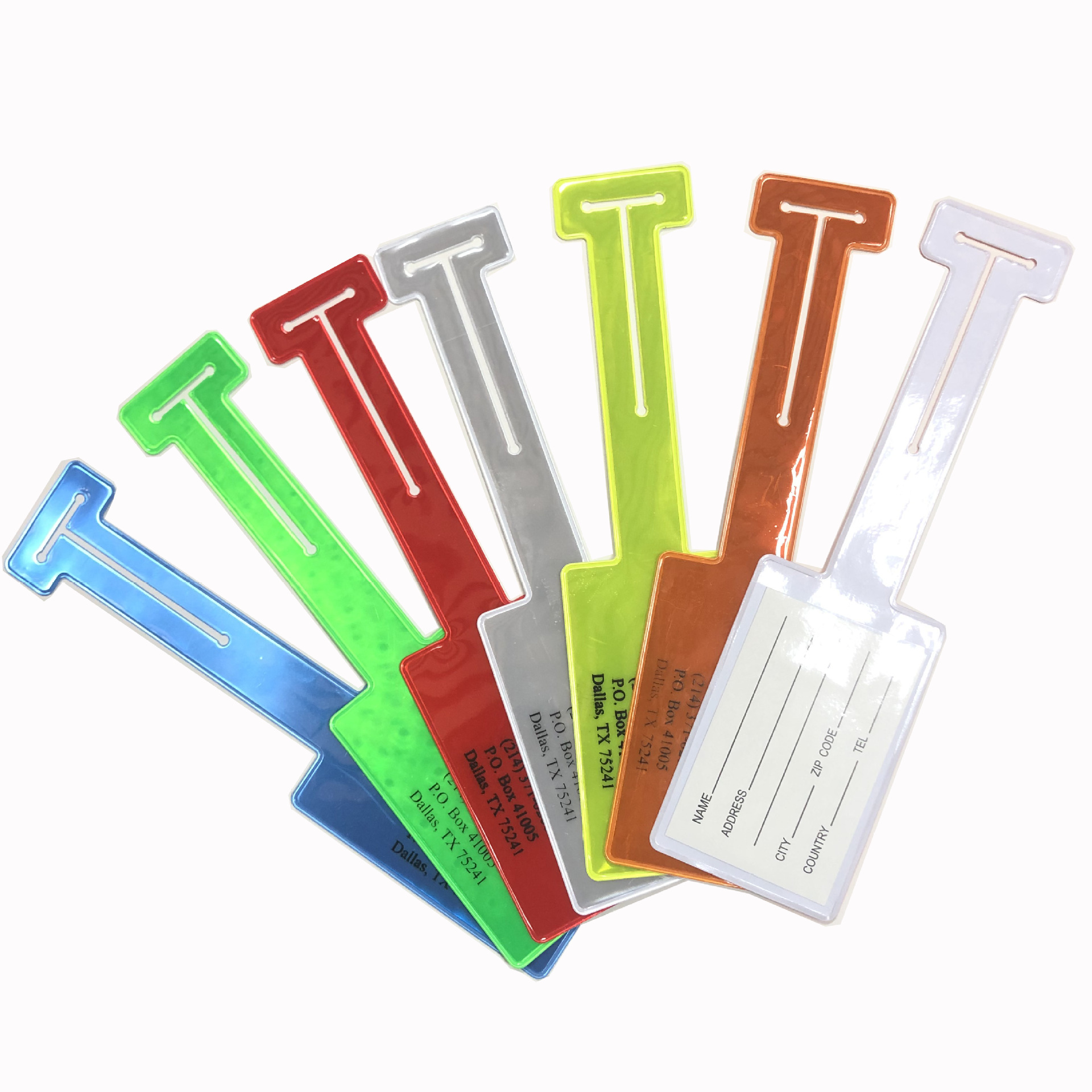 Soft PVC Custom Luggage Tag Holders/PVC Clear Luggage Tag 2