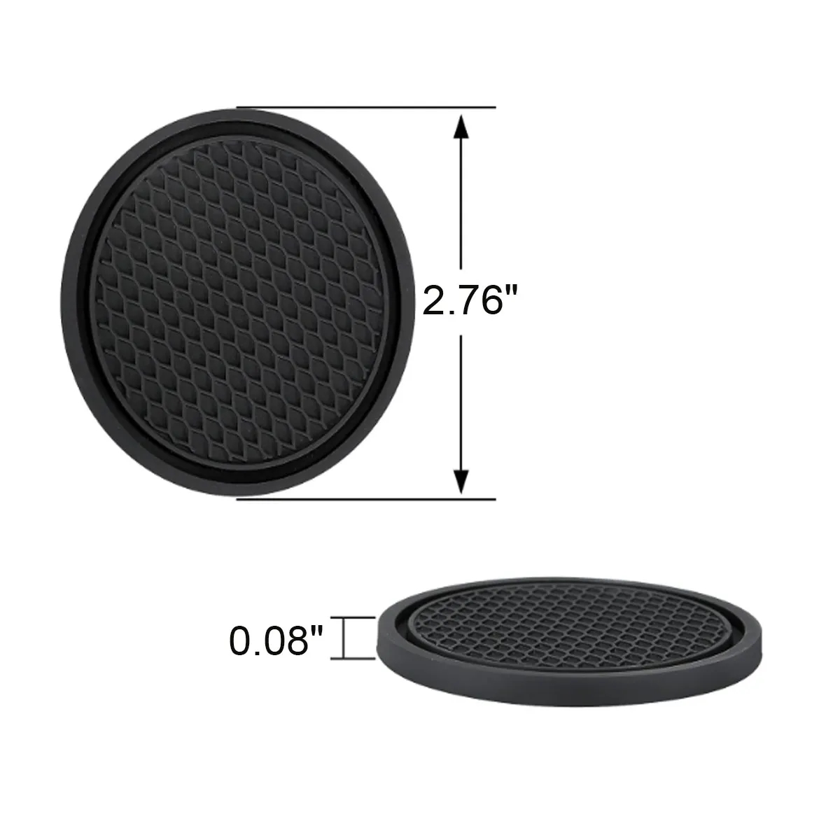 5 Pack Universal Non-Slip Waterproof Car Cup Holder Coaster 2