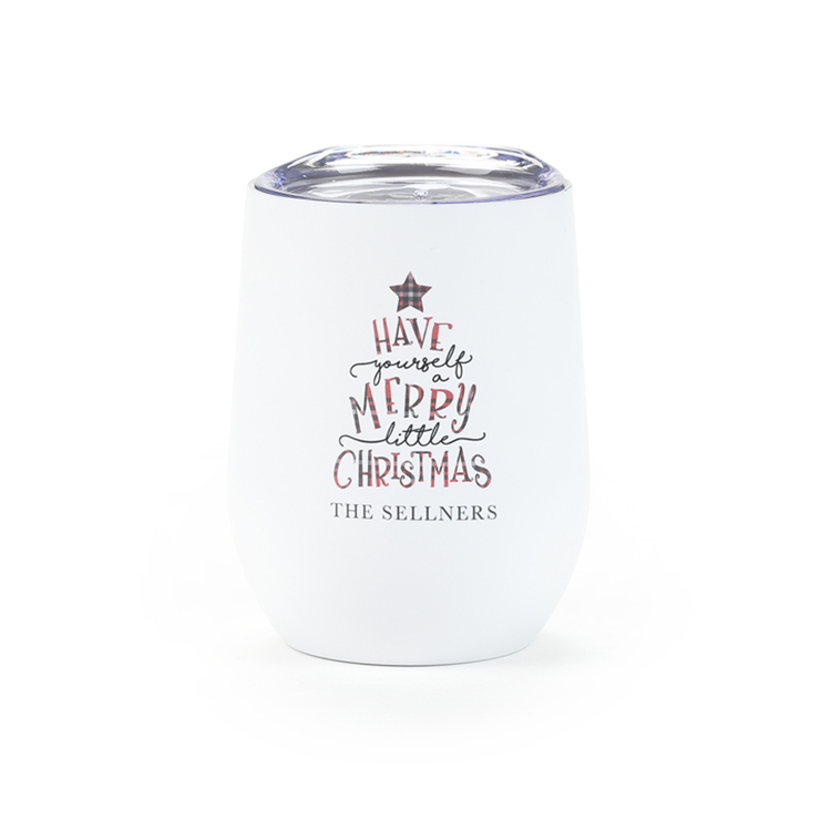 12 Oz. Family Plaid Wine Tumbler 4