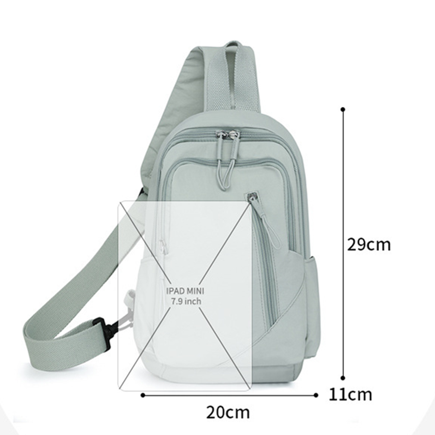 Simple leisure chest bag 3