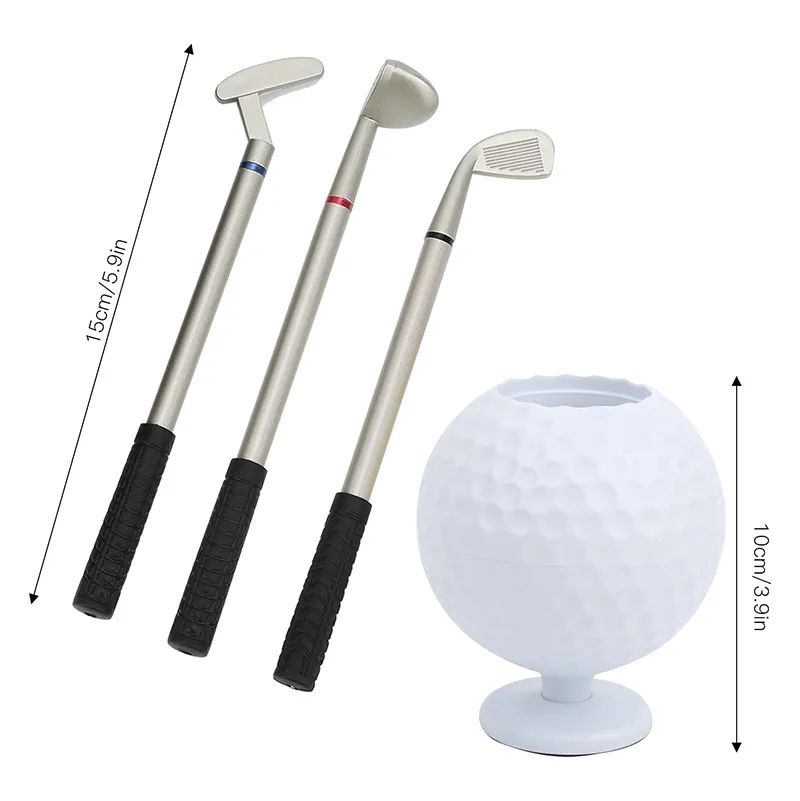 Golf Desktop Gift Ball Pen Holder 5