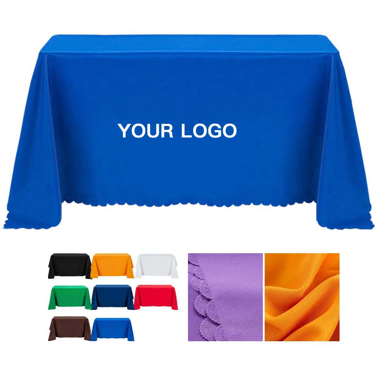 Large Table Throw 130x88 for Trade Shows and Events 8