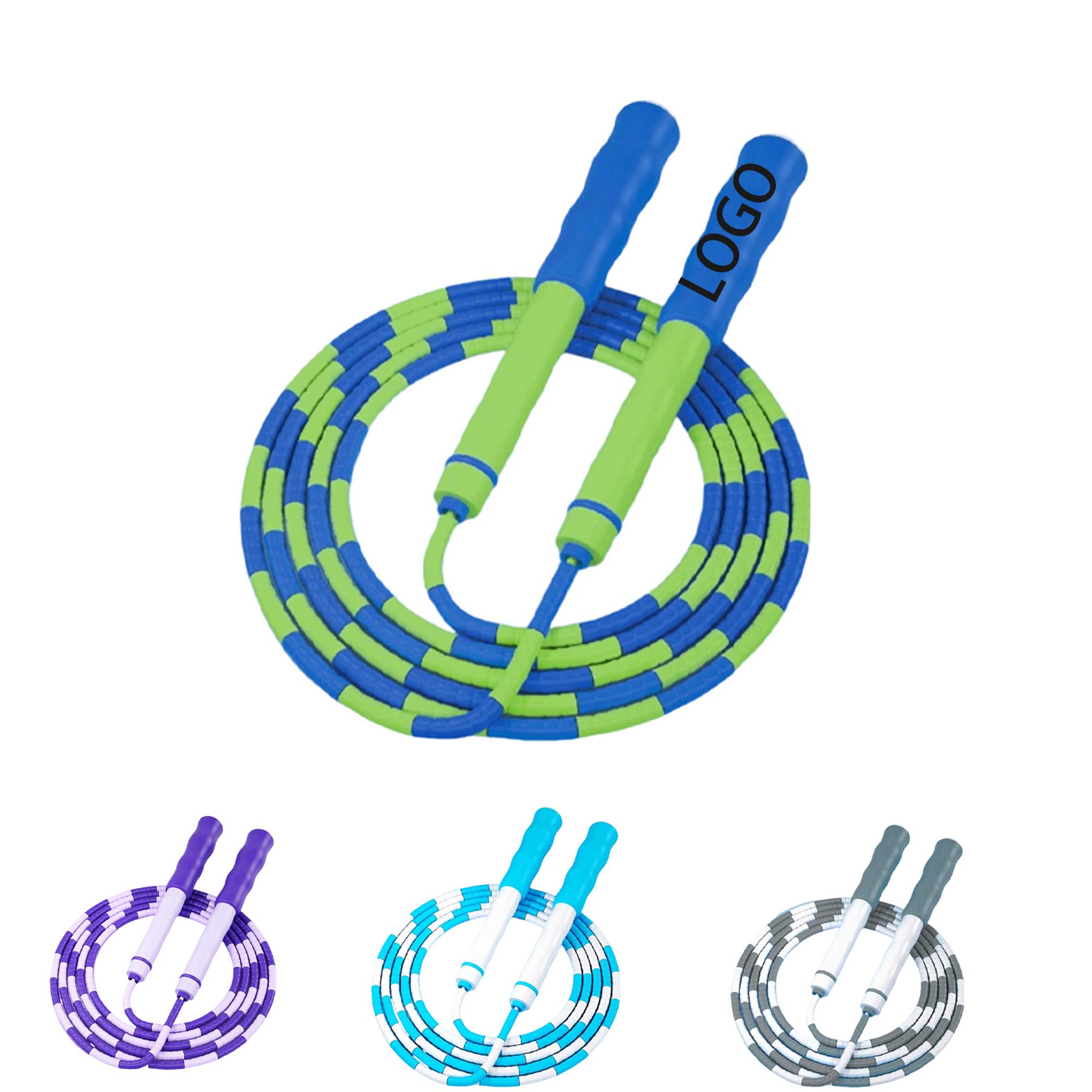 Adjustable Beaded Soft Skipping Rope 2