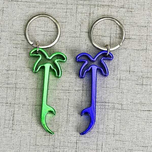 Promotional Palm Tree Bottle Opener Key Rings 3