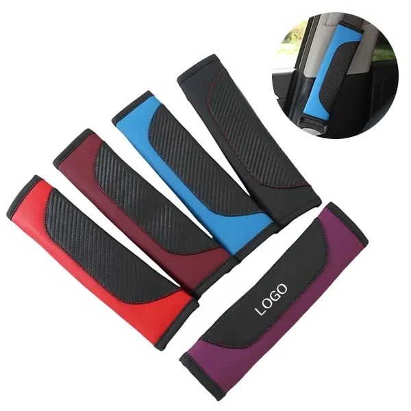 Car Seat Belt Shoulder Pads - Comfortable Cushioned Guards 3