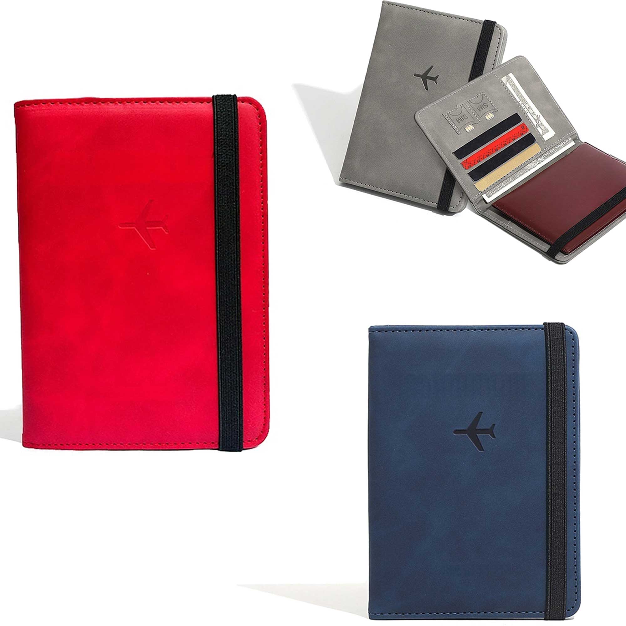 Premium Leather Passport Holder Covers Case 3