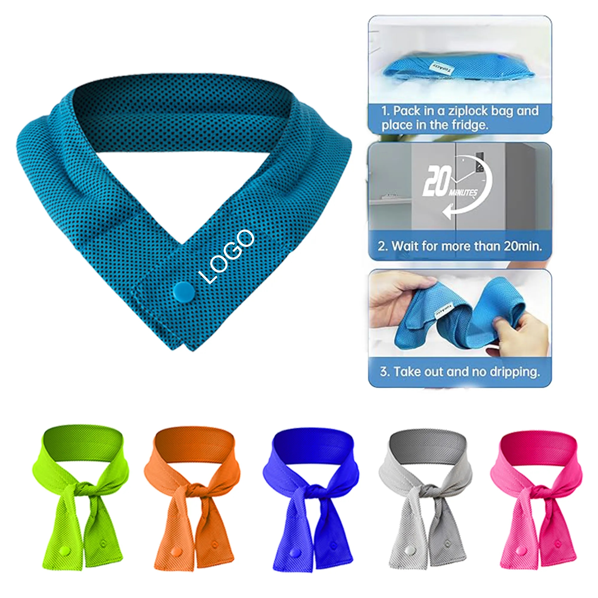 Cooling Neck Scarf with Ice 2