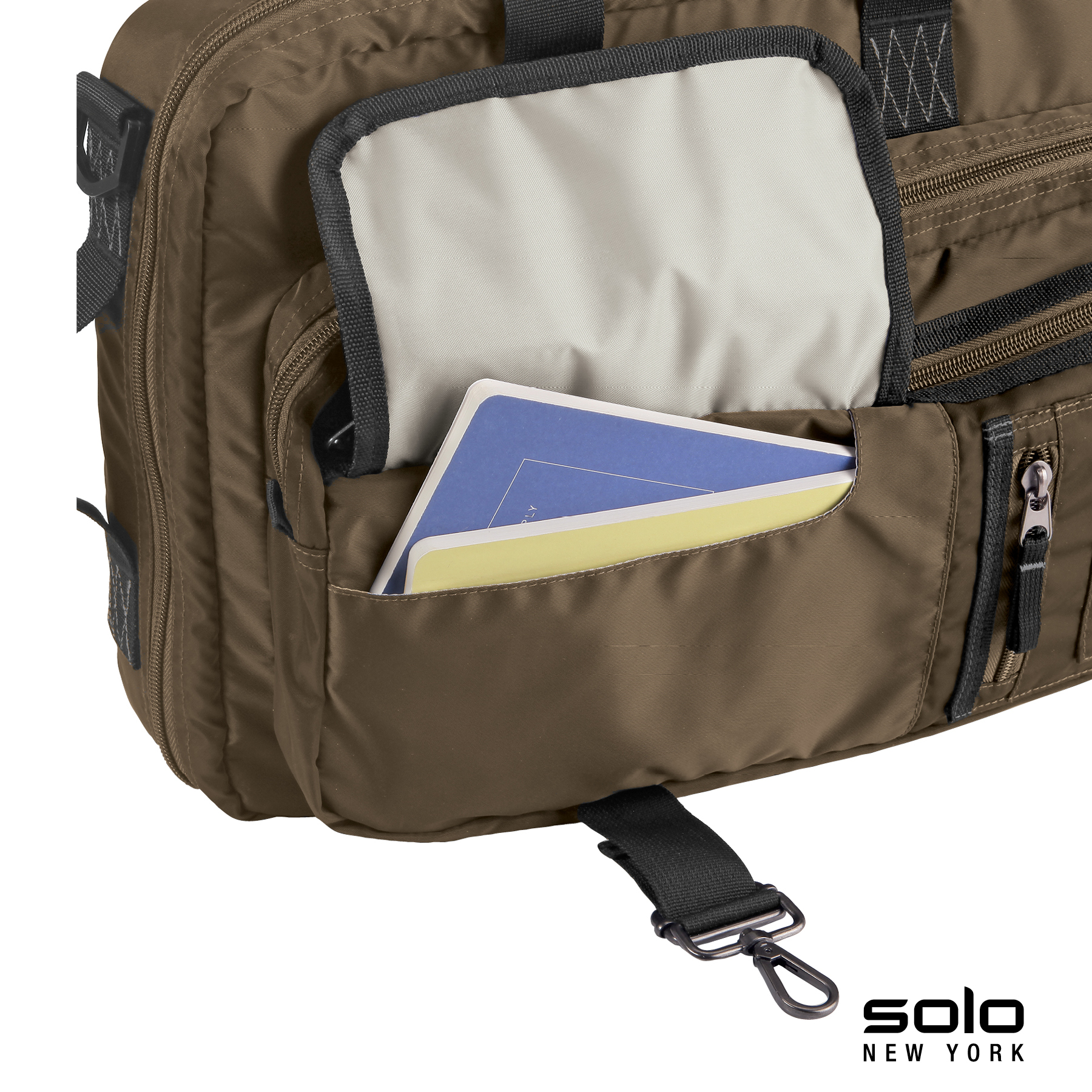 Solo New York Zone Briefcase Backpack Hybrid 27