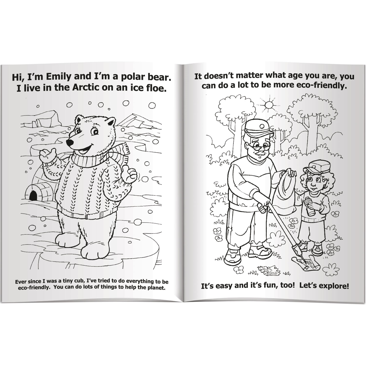 Combo Pack - CB1071 Coloring Book & 4-Pack of Crayons in a Poly Bag 3