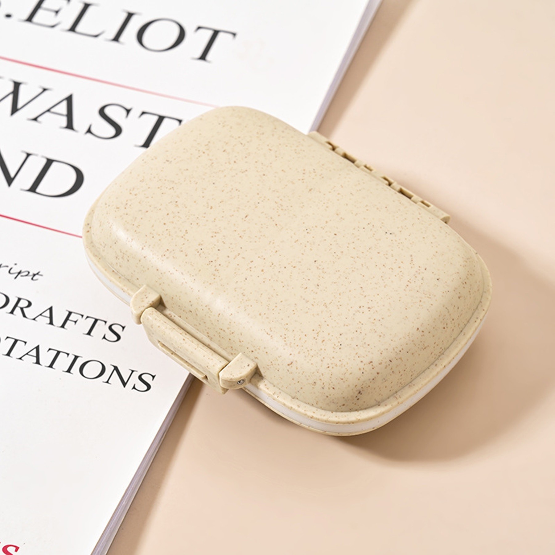 Portable 8-Compartment Sealed Pill Box 5