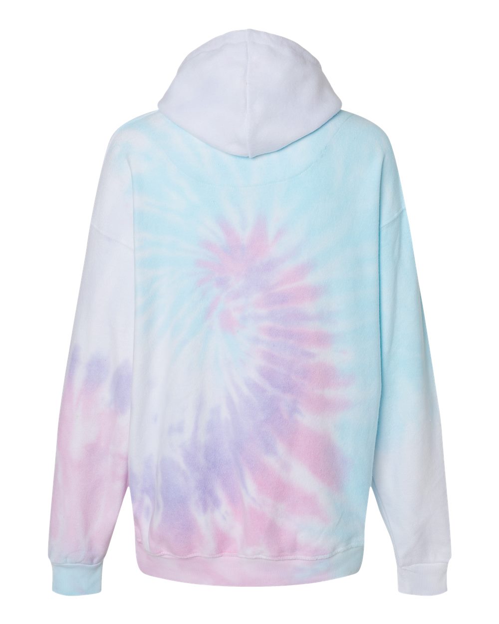 Unisex Tie-Dyed Cloud Inside-Out Fleece Hooded Sweatshirt - 8600 13