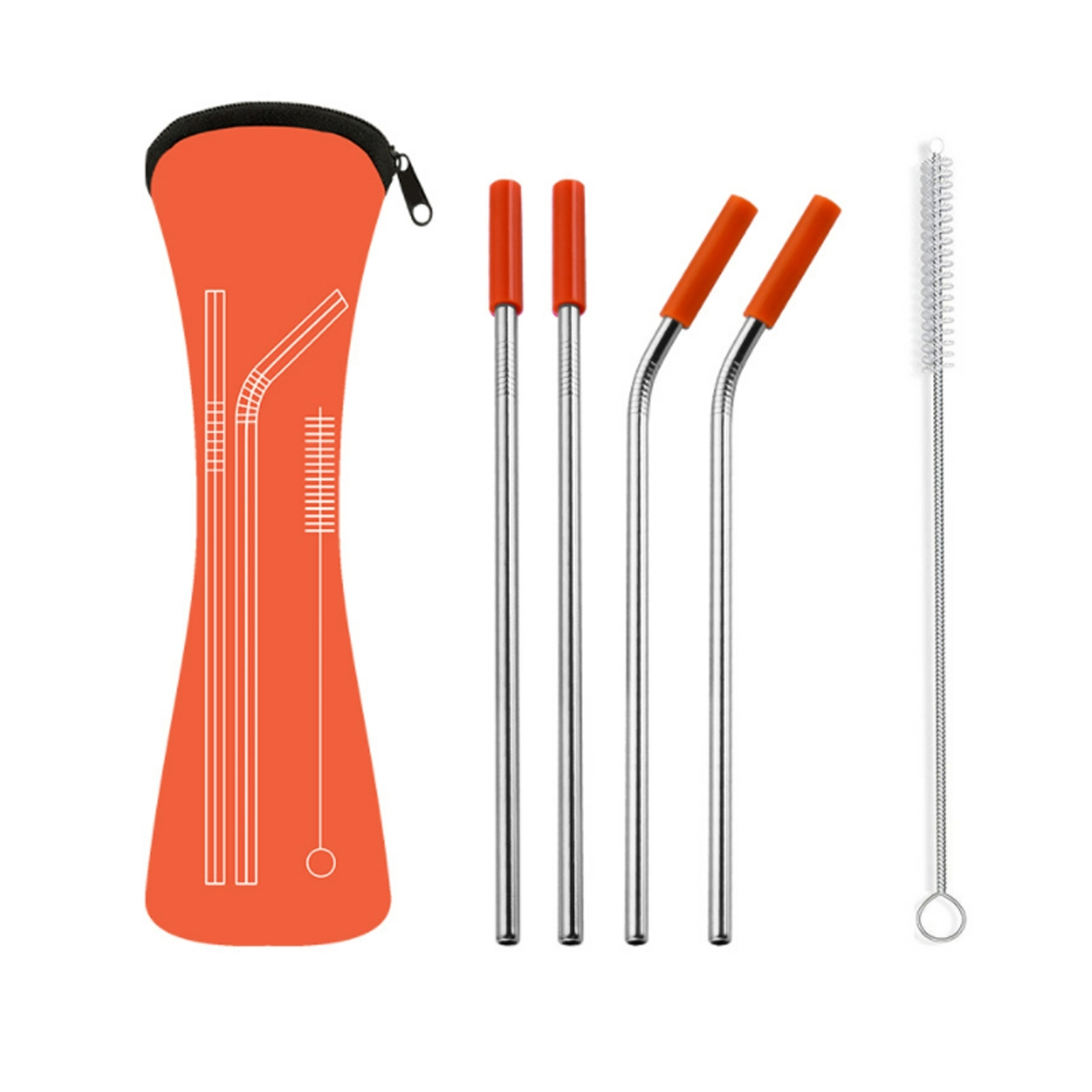 Stainless Steel Straw Set 3