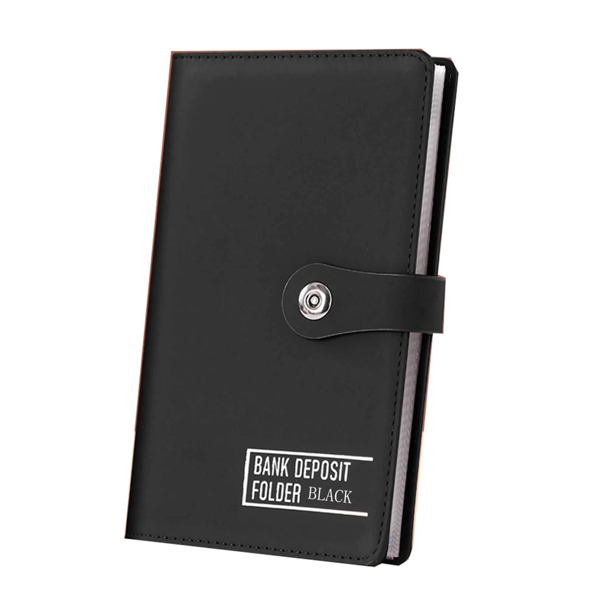 CustomLeather ChqFolio - Logo-Engravable Check & Bill Organi 2