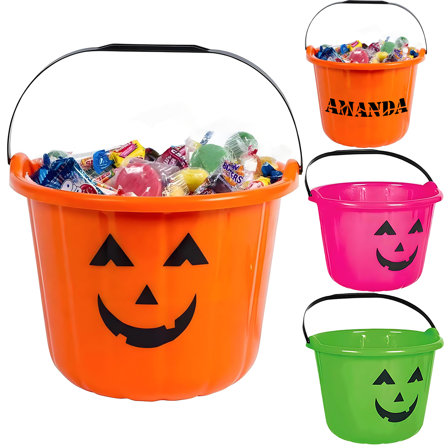 Kids Halloween Pumpkin Candy Pail 3