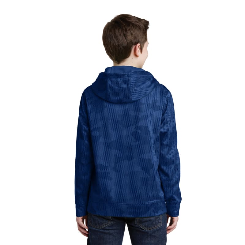 Sport-Tek Youth Sport-Wick CamoHex Fleece Hooded Pullover. 15