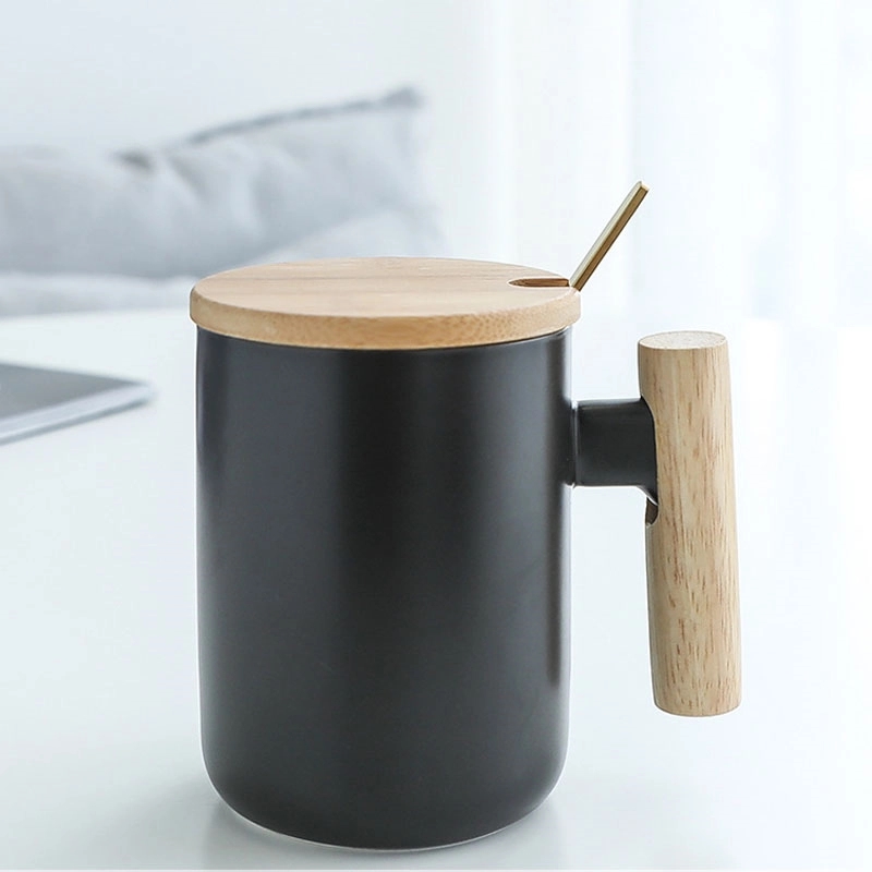Custom 12 OZ Wooden Handle Coffee Mug 5