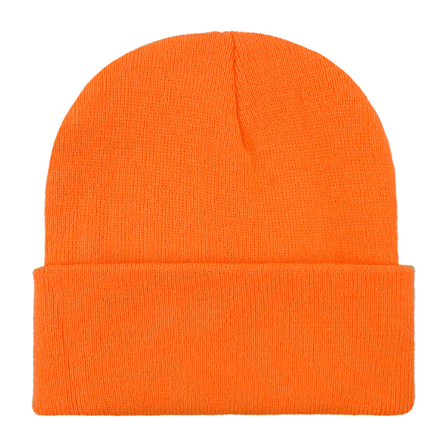 Classic Ribbed Cuffed Beanie with Custom Logo - 100% Acrylic 57