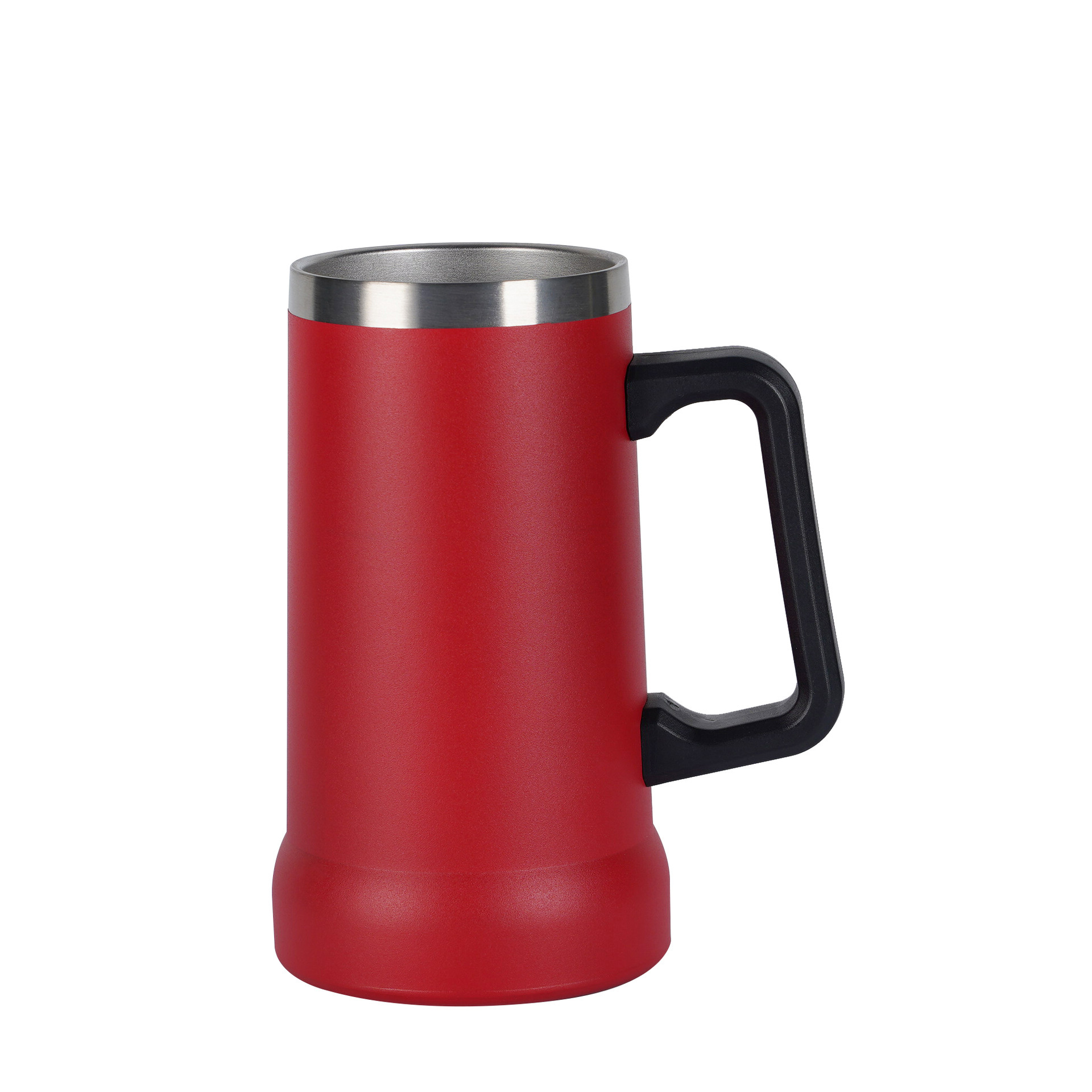 24 oz Stainless Steel Insulated Big Grip Beer Stein Mug 4