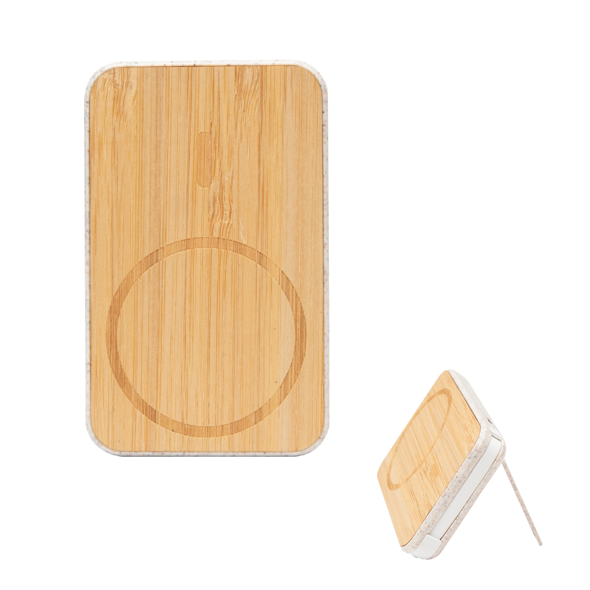 Mag Max Bamboo Wireless Charger Power Bank 4