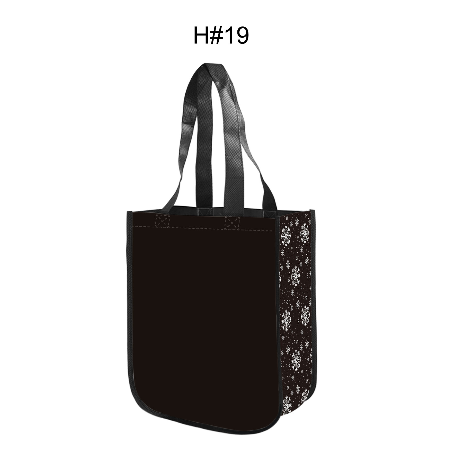 Free Shipping Christmas Design Gusset Laminated Tote Bag 25
