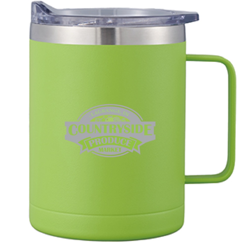 EdgeSip 14oz Vacuum Insulated Camping Mug with Handle 13