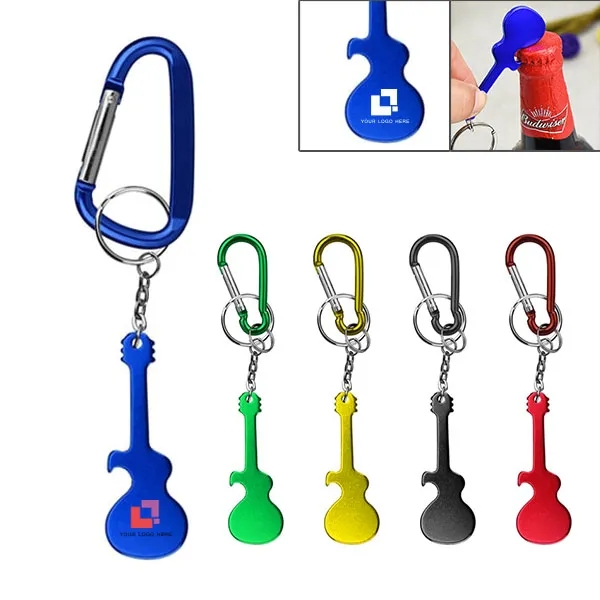 Guitar Bottle Opener KeyChain Carabiner 2