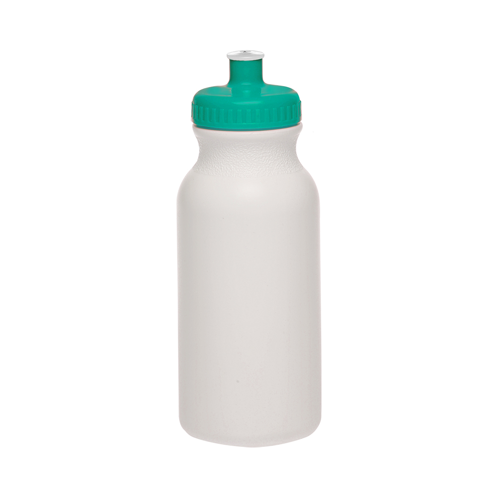 20 oz White Super Value Sports Bottle 2