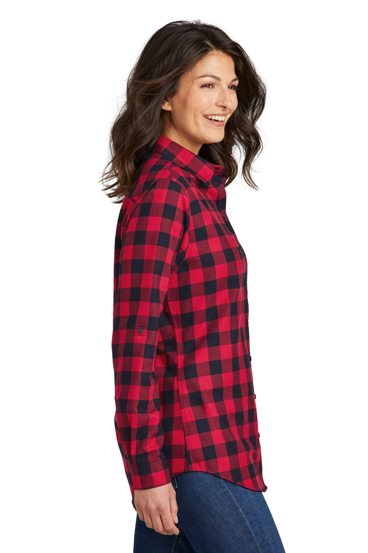 Port Authority Women's Plaid Flannel Tunic . LW668 26