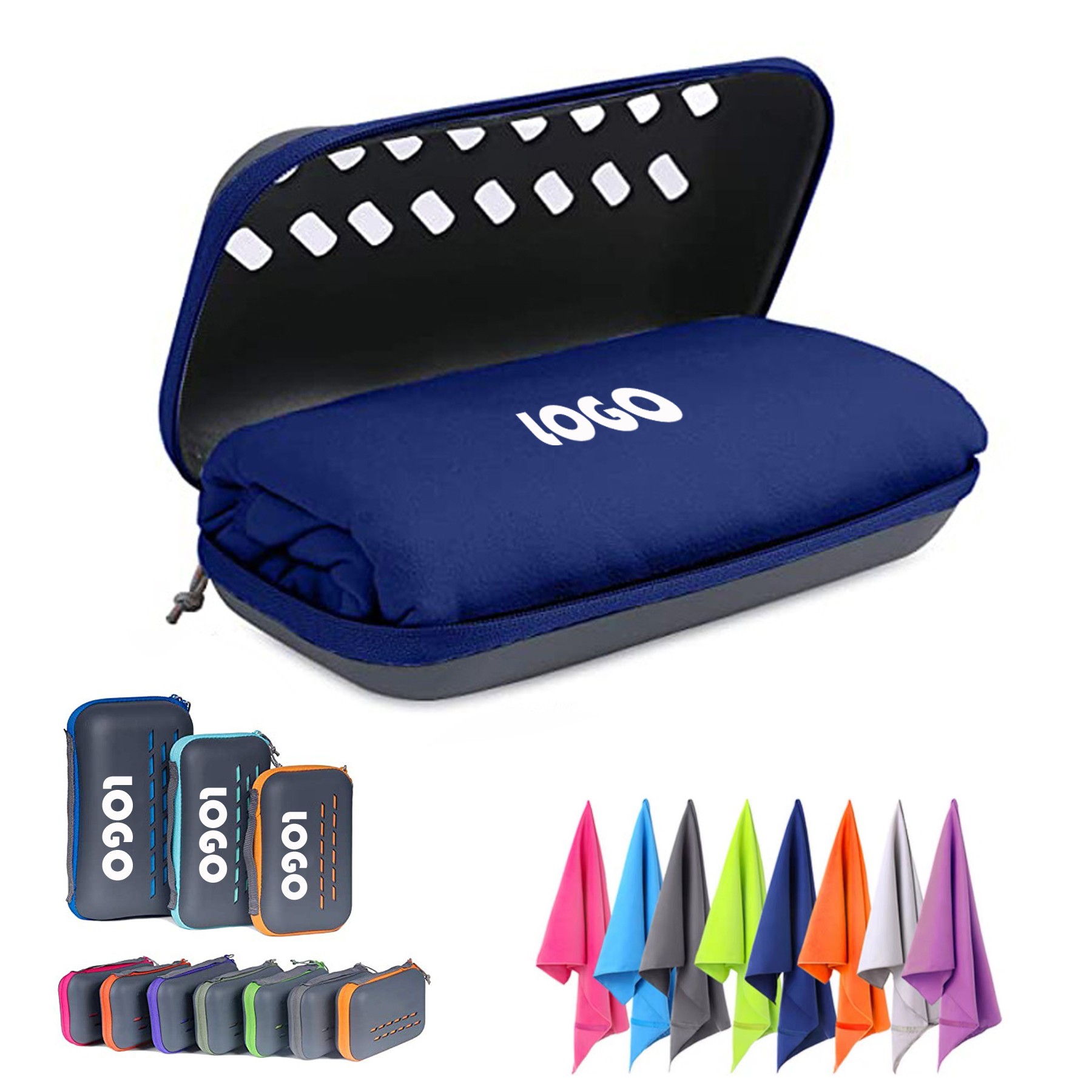 Sports Quick Dry Towel With Storage Box 1