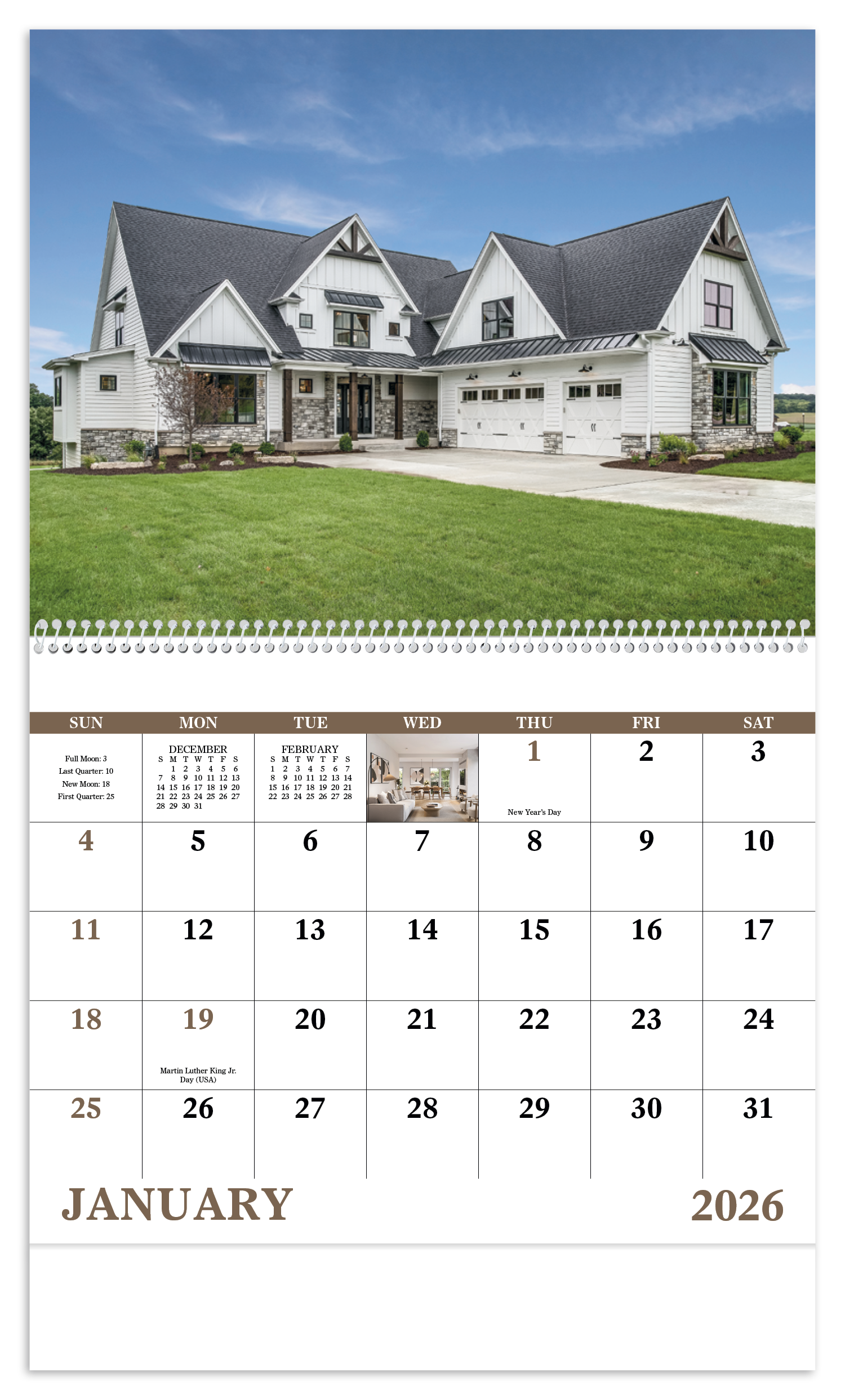 Good Value™ Welcome Home - Spiral Calendar 38