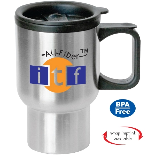 Bishop - 16 oz Stainless Steel Travel Mug 1