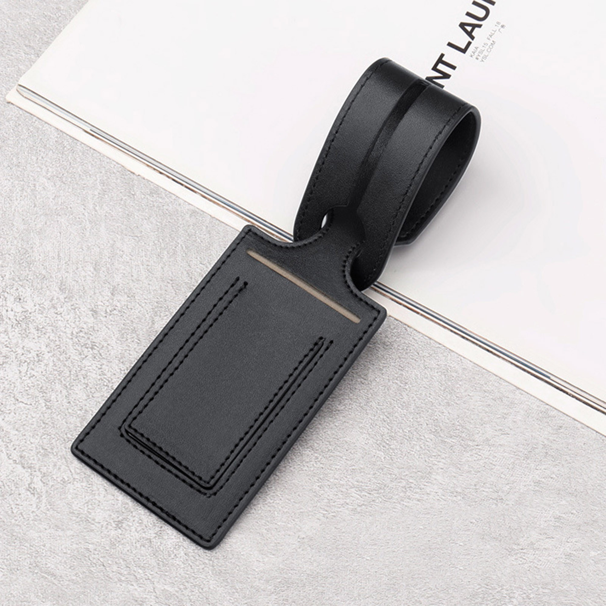 Premium Vegan Leather Luggage Tag for Suitcase 7