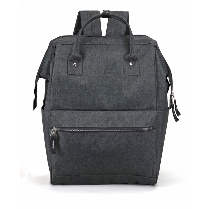 Wide Mouth Polyester Laptop Computer Backpack Bag 2