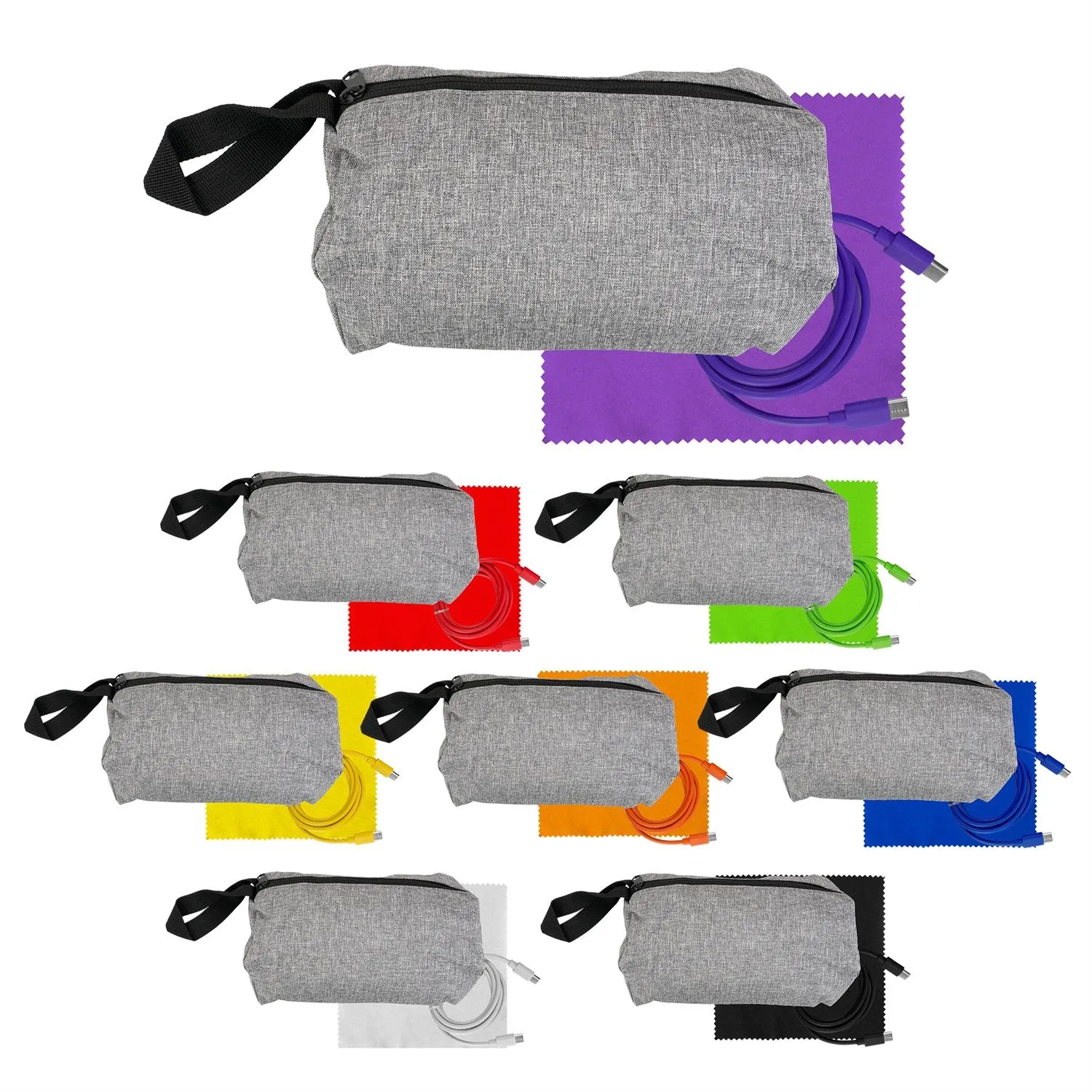 Travel C to C Cable & Cloth Set 14
