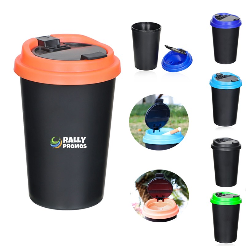 Portable Car Ashtray With Lid 3