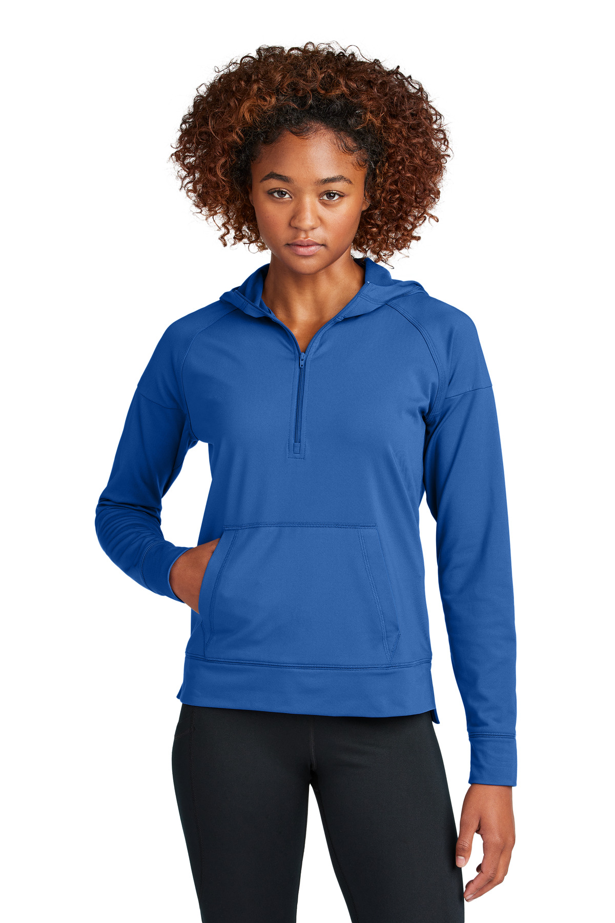 Sport-Tek Women's Sport-Wick Stretch 1/2-Zip Hoodie LST856 37