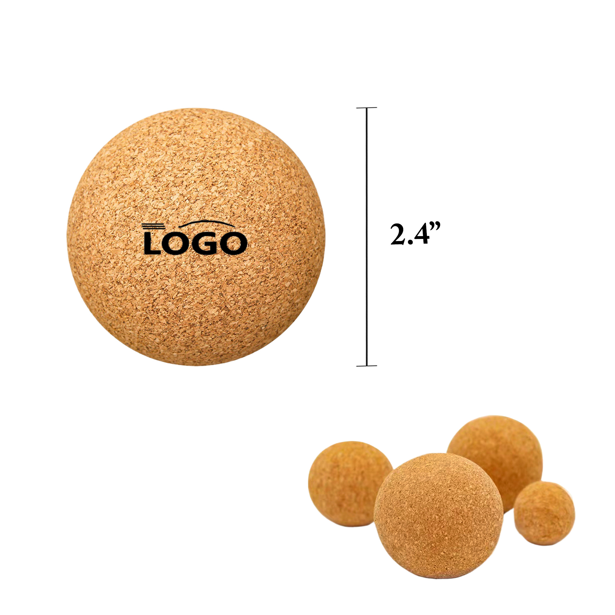 Cork Yoga Ball For Muscle Relaxation Exercise 2