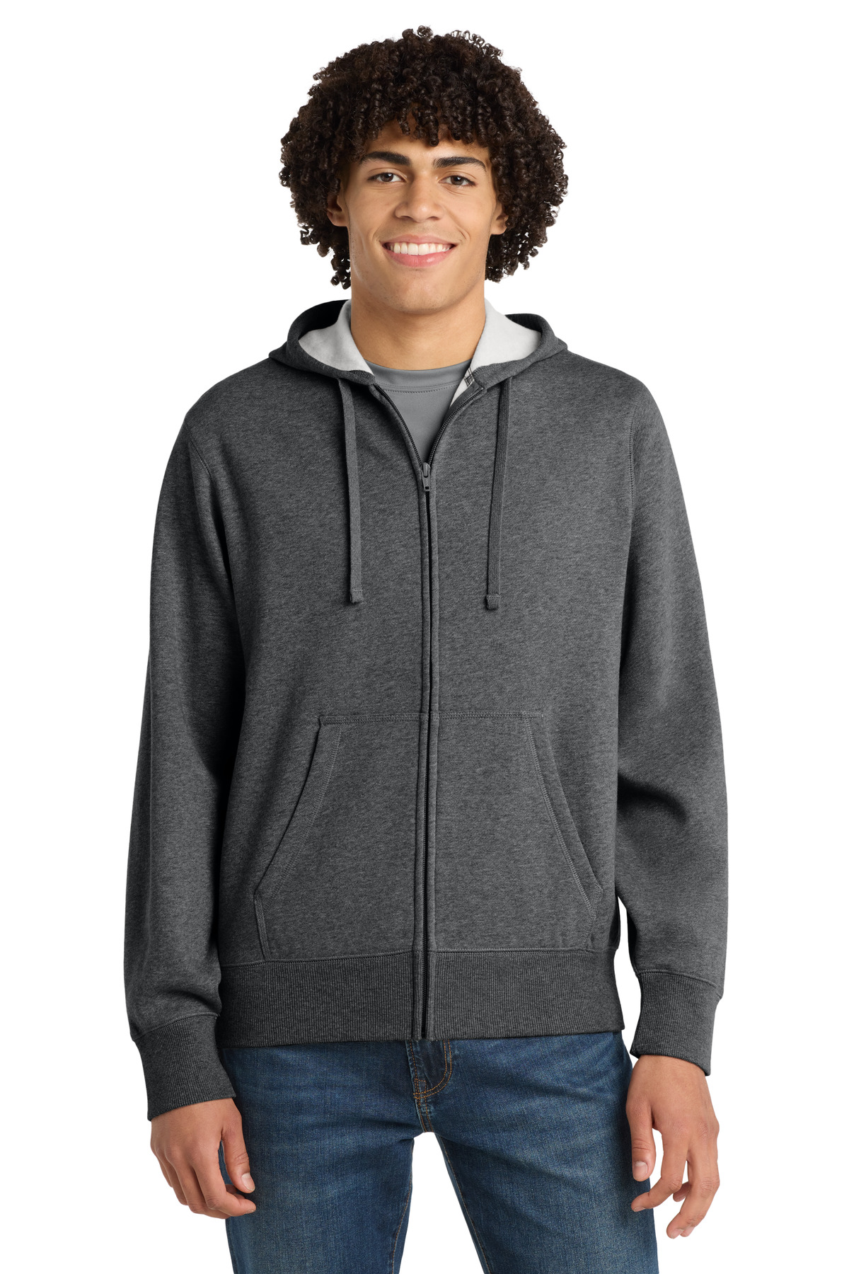 Sport-Tek Full-Zip Hooded Sweatshirt. ST258, custom hoodie or sweatshirt with logo imprint 34