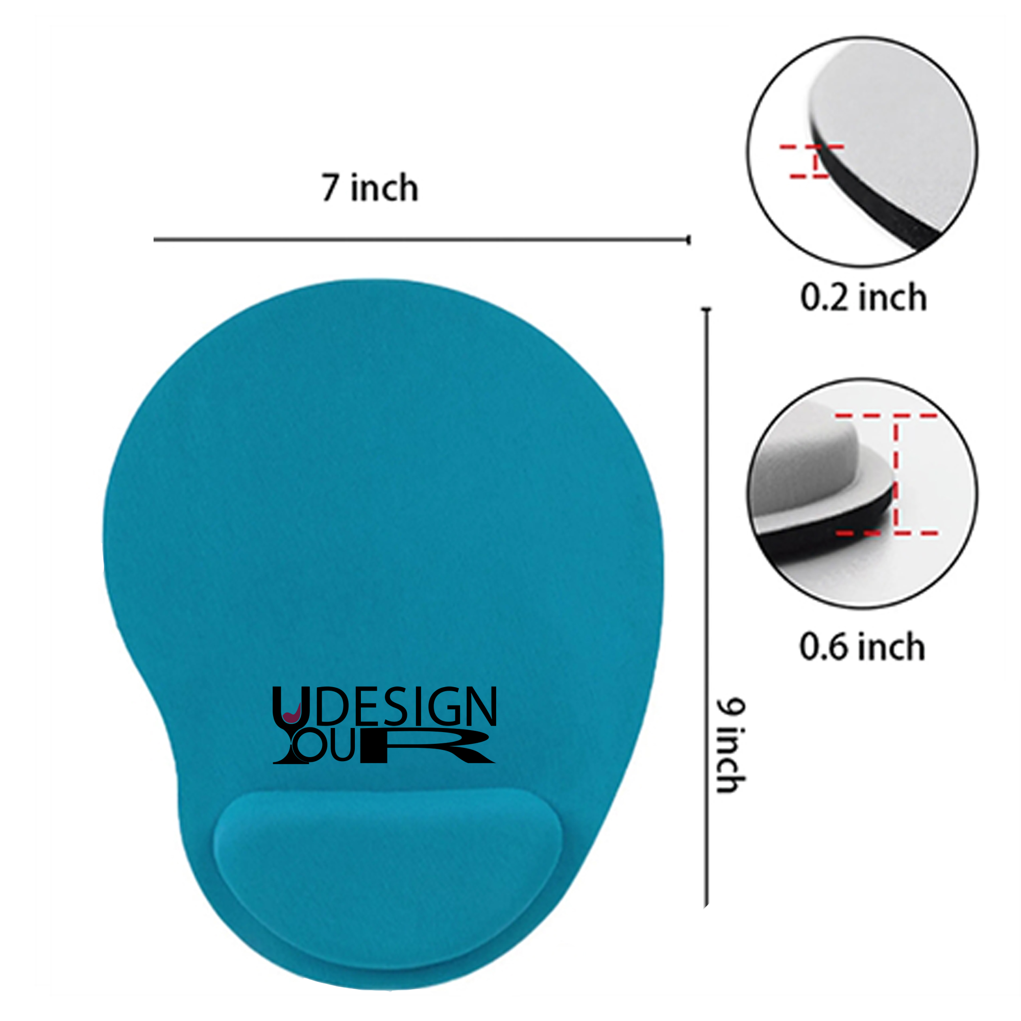 Portable Mouse Pad Gel Wrist Support 5