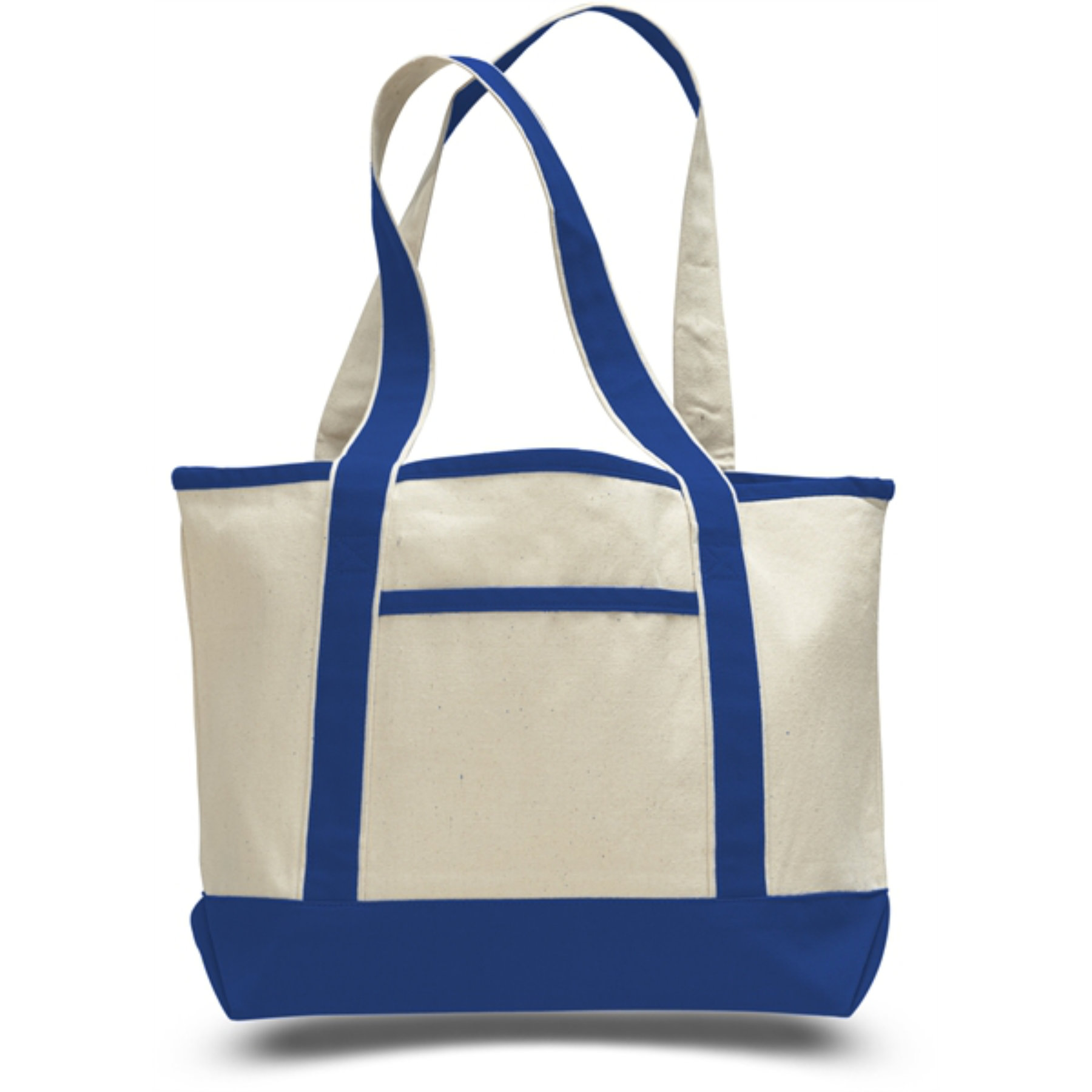 Premium Shopping Tote Bag w/ Zipped Closure & Front Pocket 7