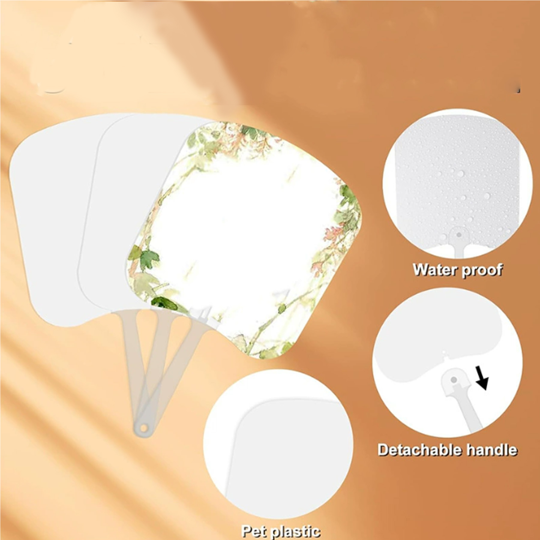 Double-sided Sublimation Plastic Fans 4