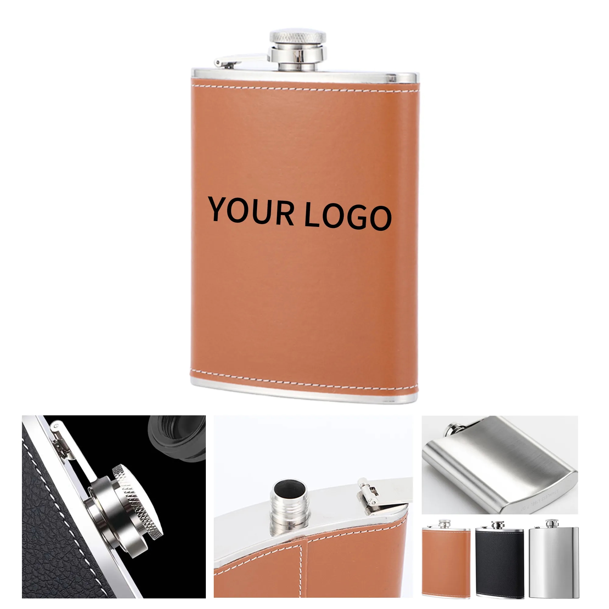 Leather Wrapped Flask 2