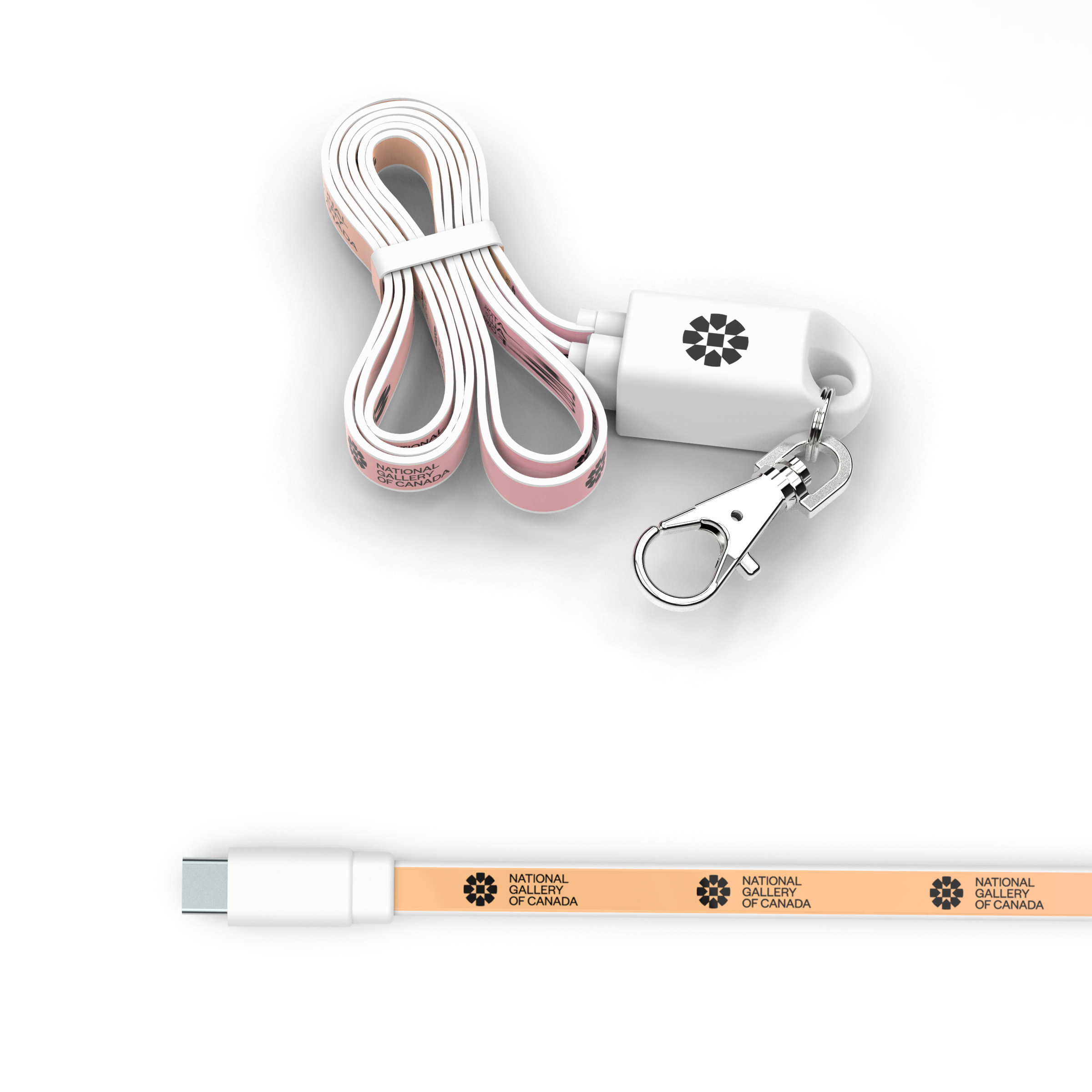 Lanyard Type C : Event badge holder and USB C charging cable 1
