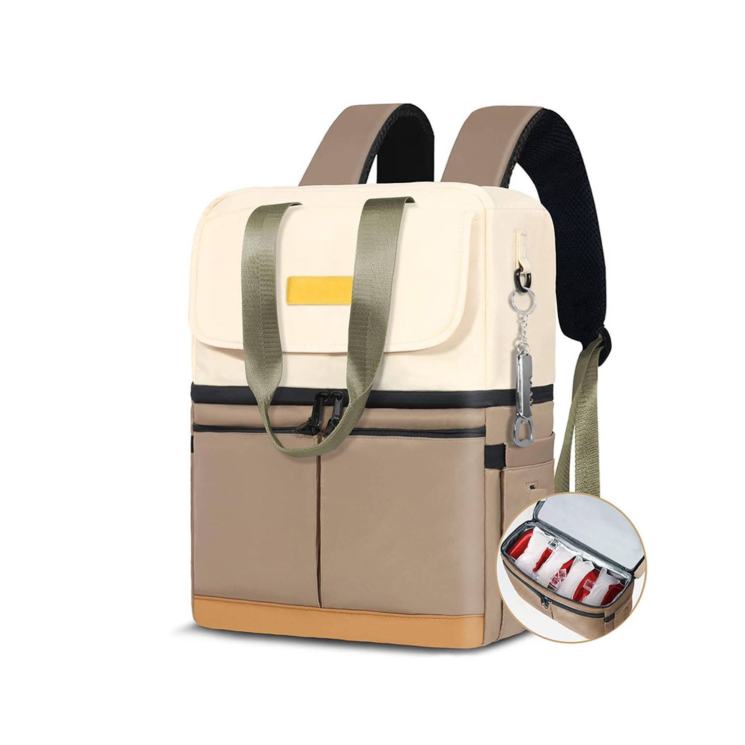 36 Can Waterproof Nylon Cooler Backpack for Picnic 5