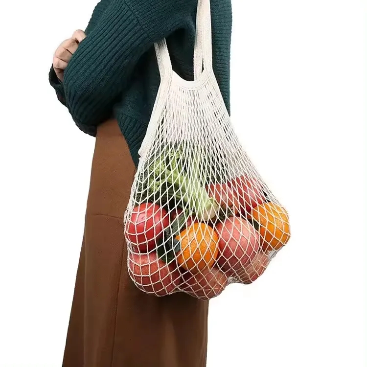 Cotton Net Tote Bag, custom tote bag with logo imprint 2