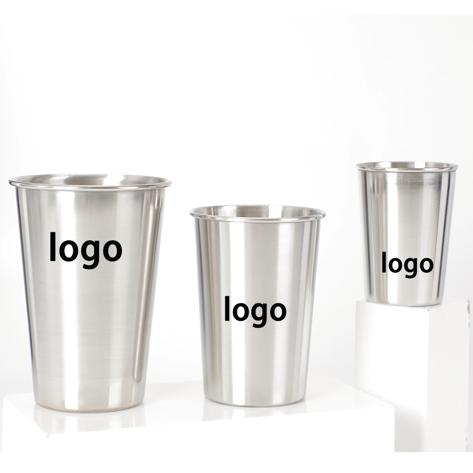 Simple Stainless Steel Pint Cup
