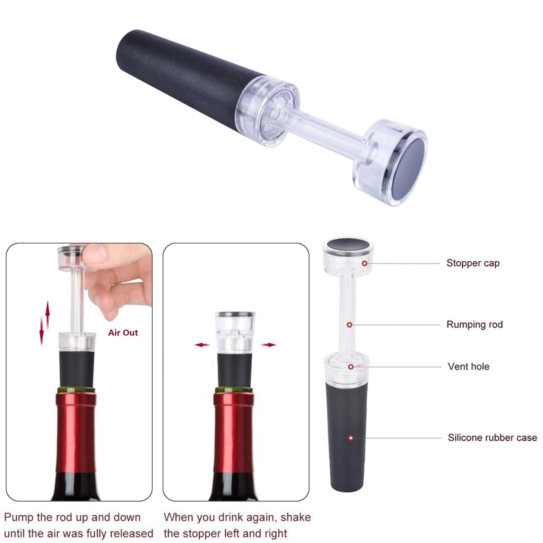 Vacuum Wine Bottle Stopper 1