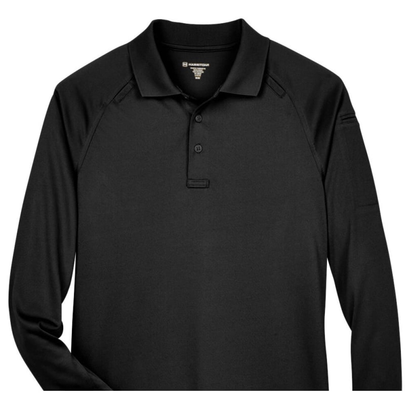 Harriton Men's Advantage Snag Protection Plus Long-Sleeve Tactical Polo 27