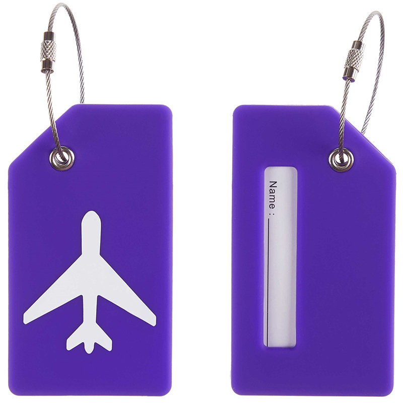 Silicone Luggage Tag with Name ID Card 12